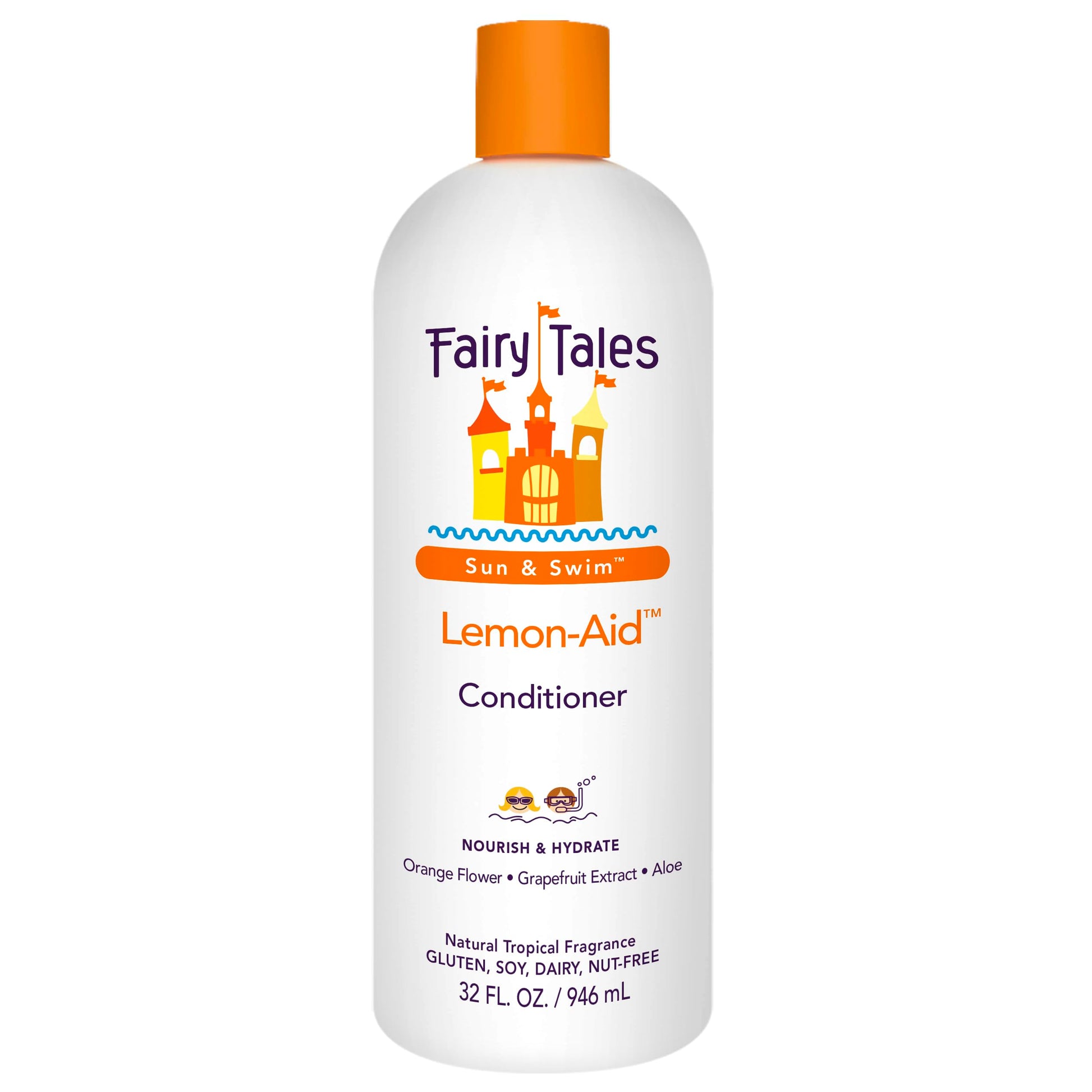 White Smoke Fairy Tales Swimmer Conditioner for Kids - 32 oz | Made with Natural Ingredients in the USA | Replenish and Restore from Chlorine and Salt Damage | No Parabens, Sulfates, or Synthetic Dyes