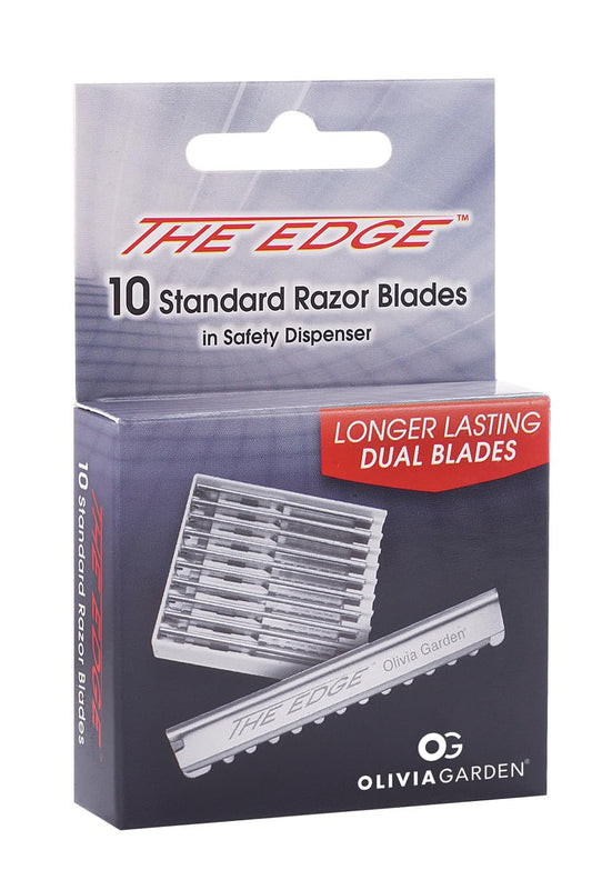 White Smoke Olivia Garden The Edge™ - box of 10 replacement blades