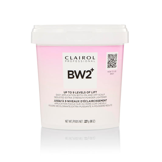 Lavender Clairol Professional BW2+ Dedusted Extra Strength Powder Lightener for Hair Highlights, 8 oz.