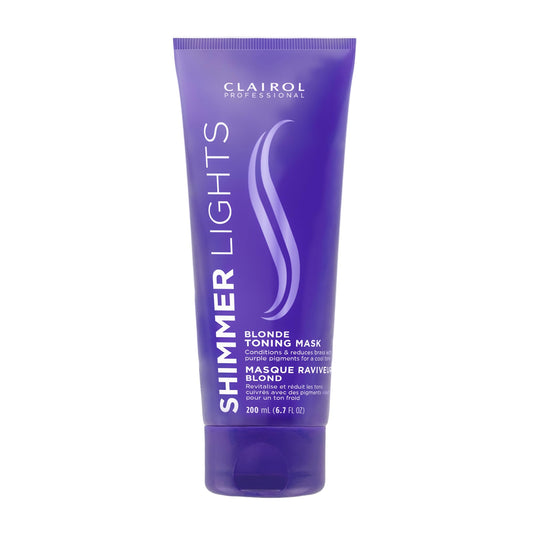 White Smoke Clairol Professional Shimmer Lights Violet Toning Mask 200mL - Packaging may vary