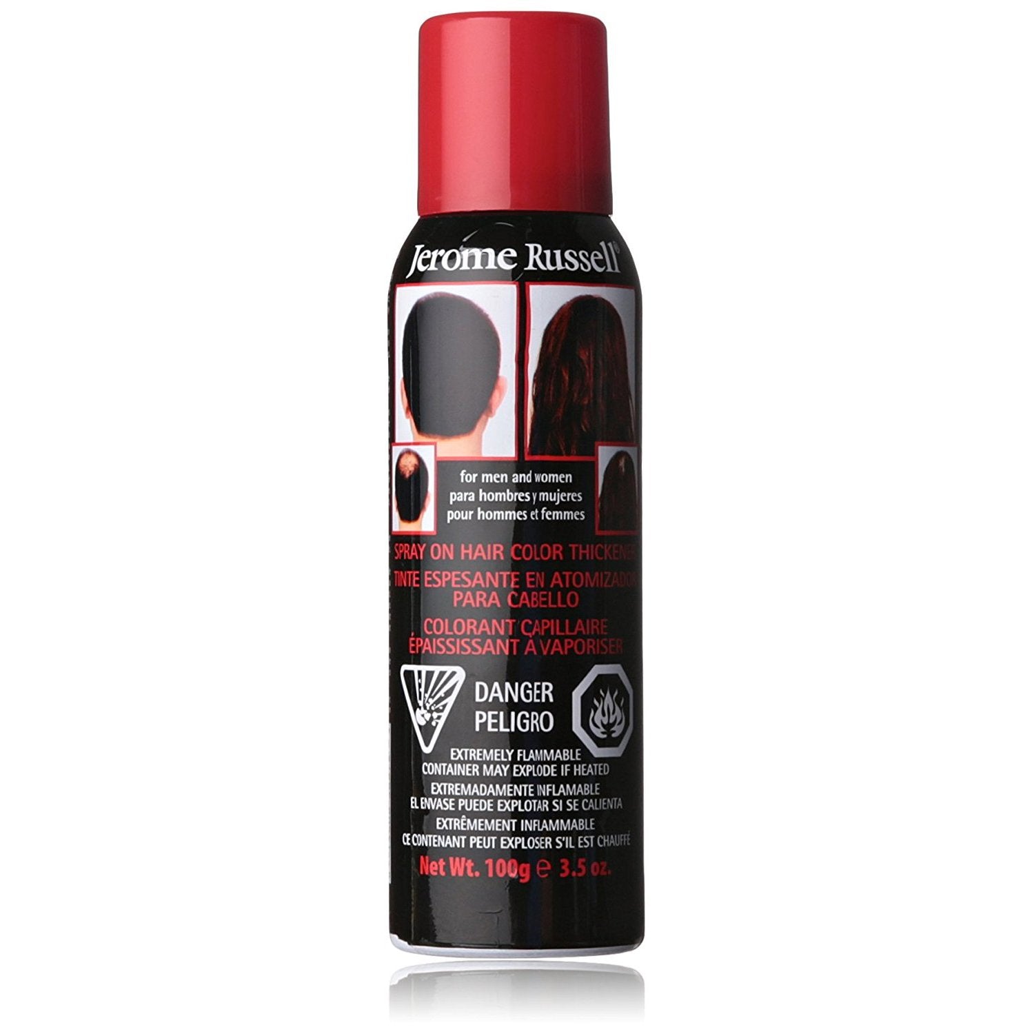White Smoke Jerome Russell Hair Color Thickener for Thinning Hair, Black 3.5 oz (Pack of 12)