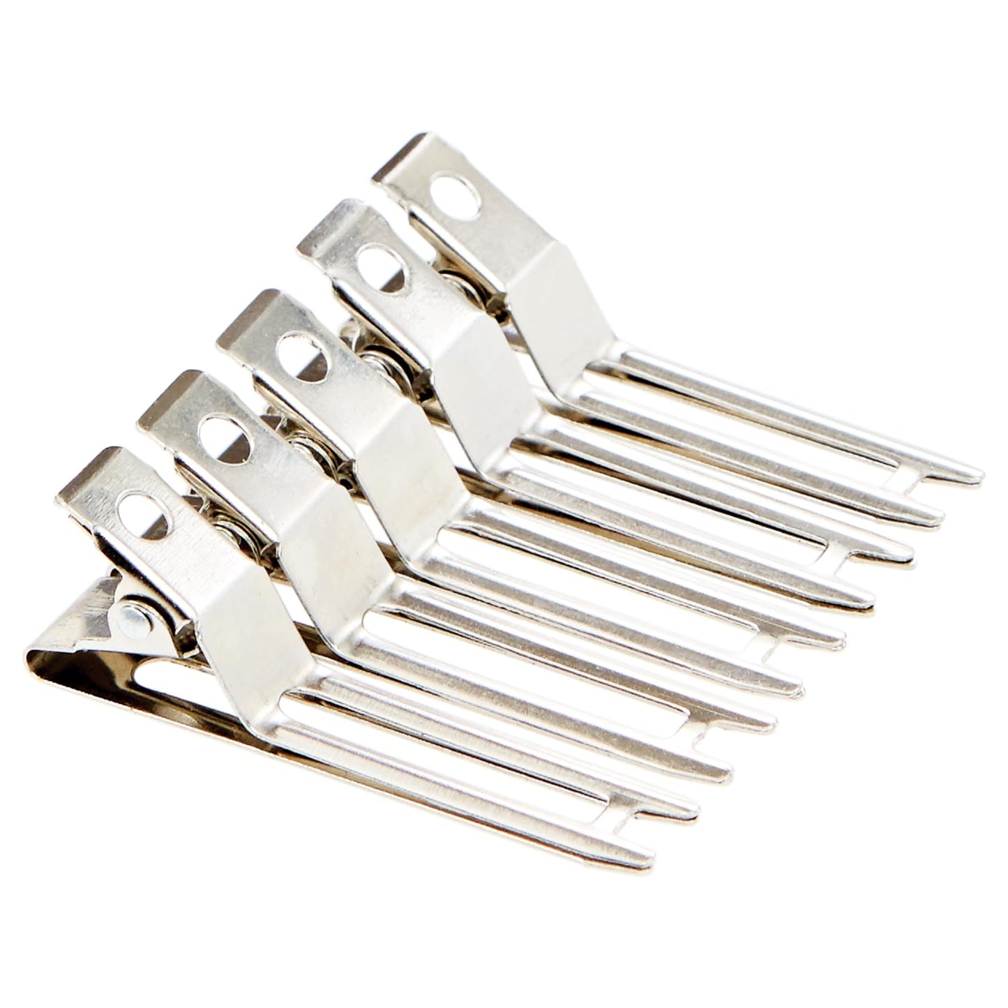 White Smoke Salon Care All Purpose Metal Clips, Perfect for Sectioning, Holds Curls in Place, 80 Count