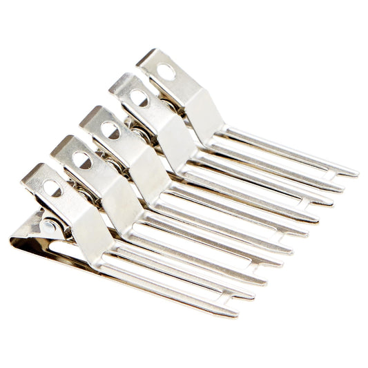 White Smoke Salon Care All Purpose Metal Clips, Perfect for Sectioning, Holds Curls in Place, 80 Count