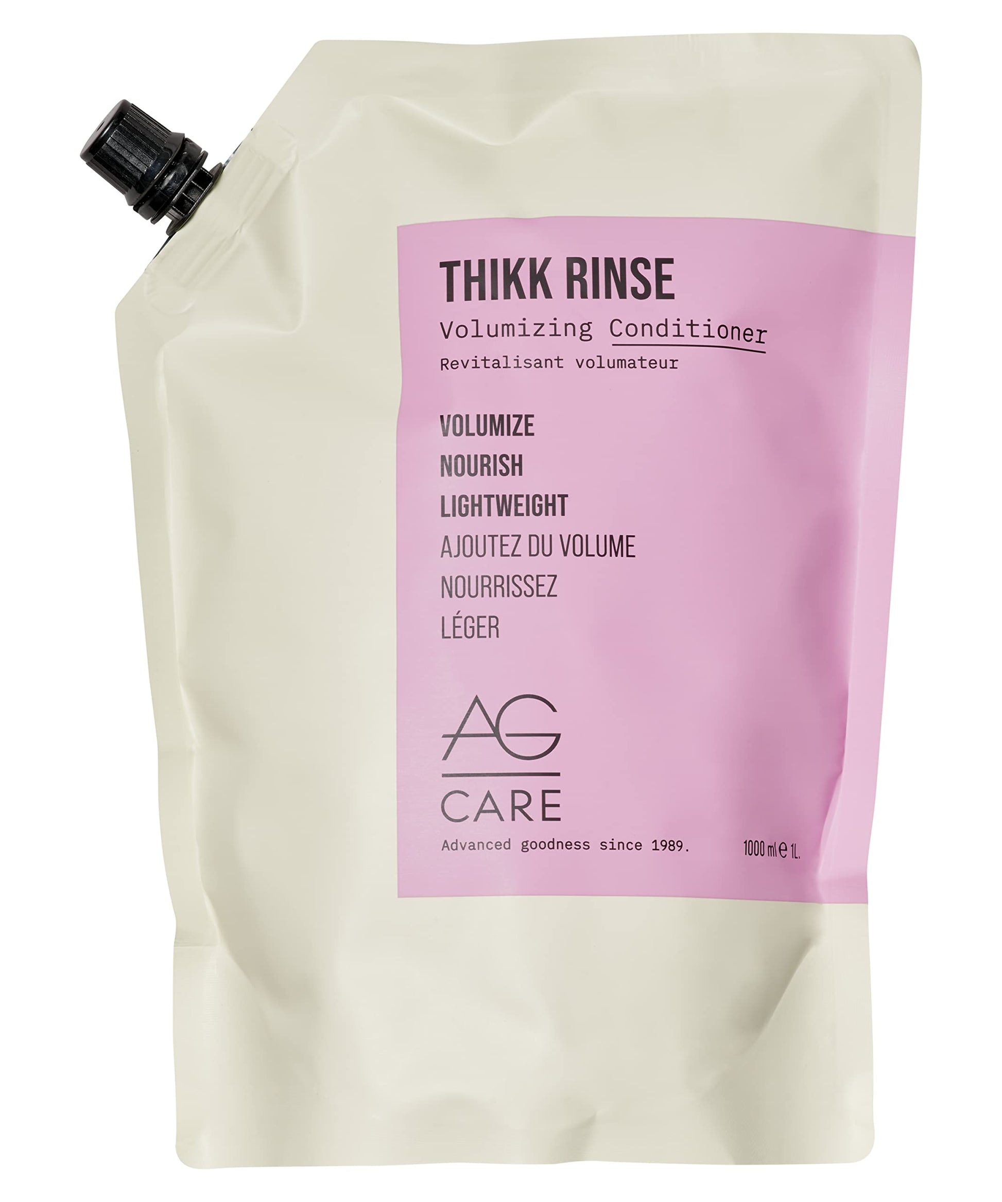 Light Gray AG Care Thikk Rinse Volumizing Conditioner, Volumize and Nourish Hair - Exclusive Regenerative Complex, 33.8 Fl Oz