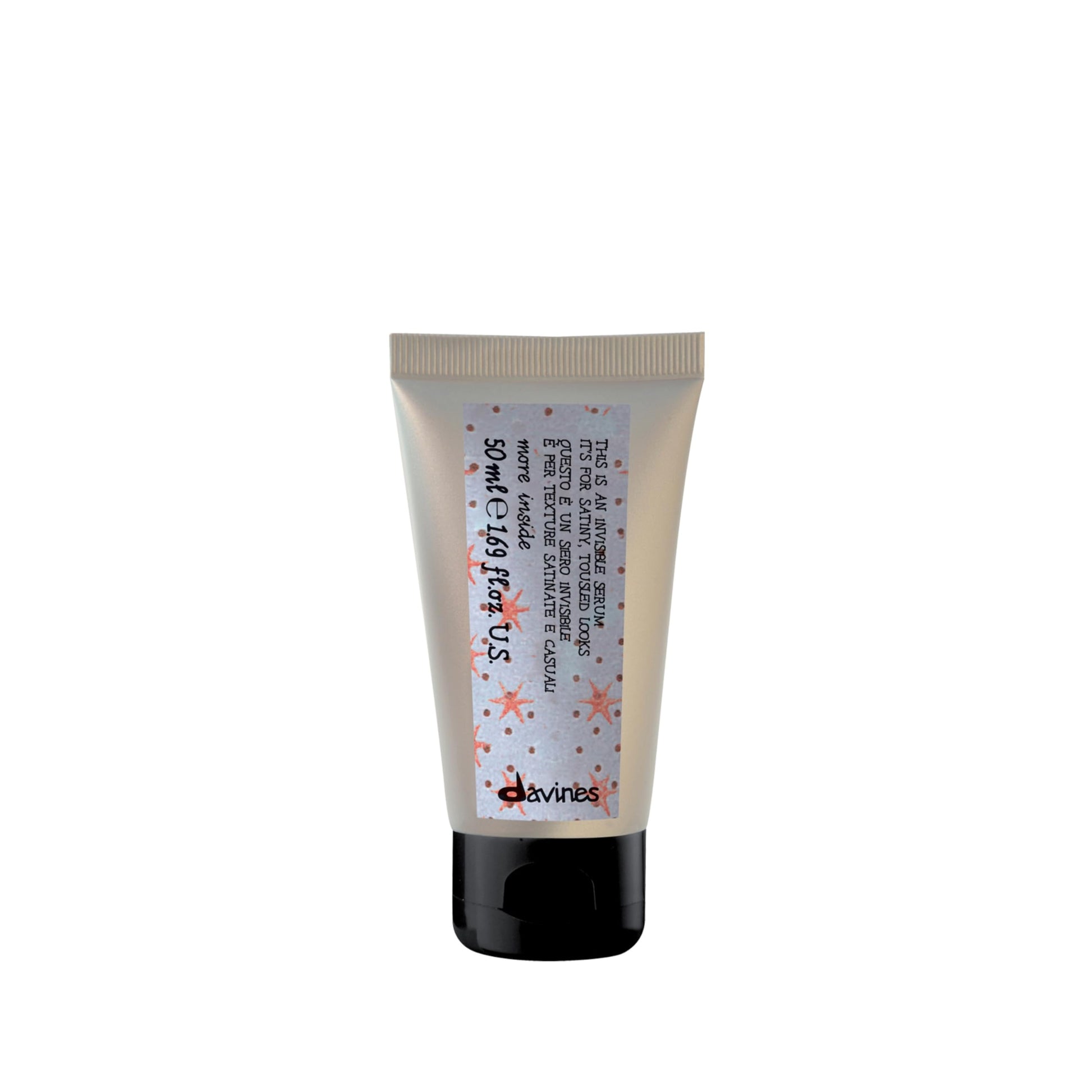 White Smoke Davines This Is An Invisible Serum, Light Hold Anti-Frizz & Satiny Look - Soft Texture & Separation - Creates Casual "Undone" Styles, Travel Size, 1.69 Fl Oz