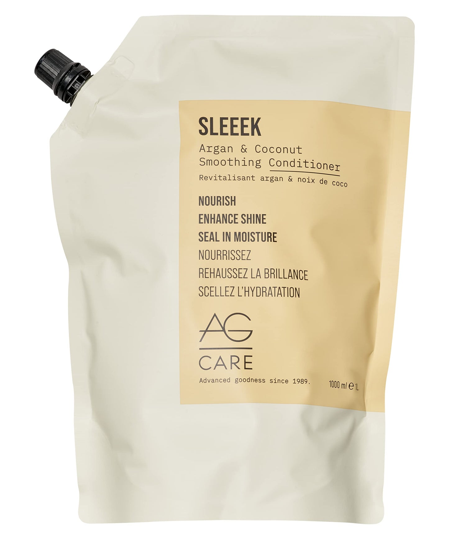 Light Gray AG Care Sleeek Argan & Coconut Conditioner, 33.8 Fl Oz