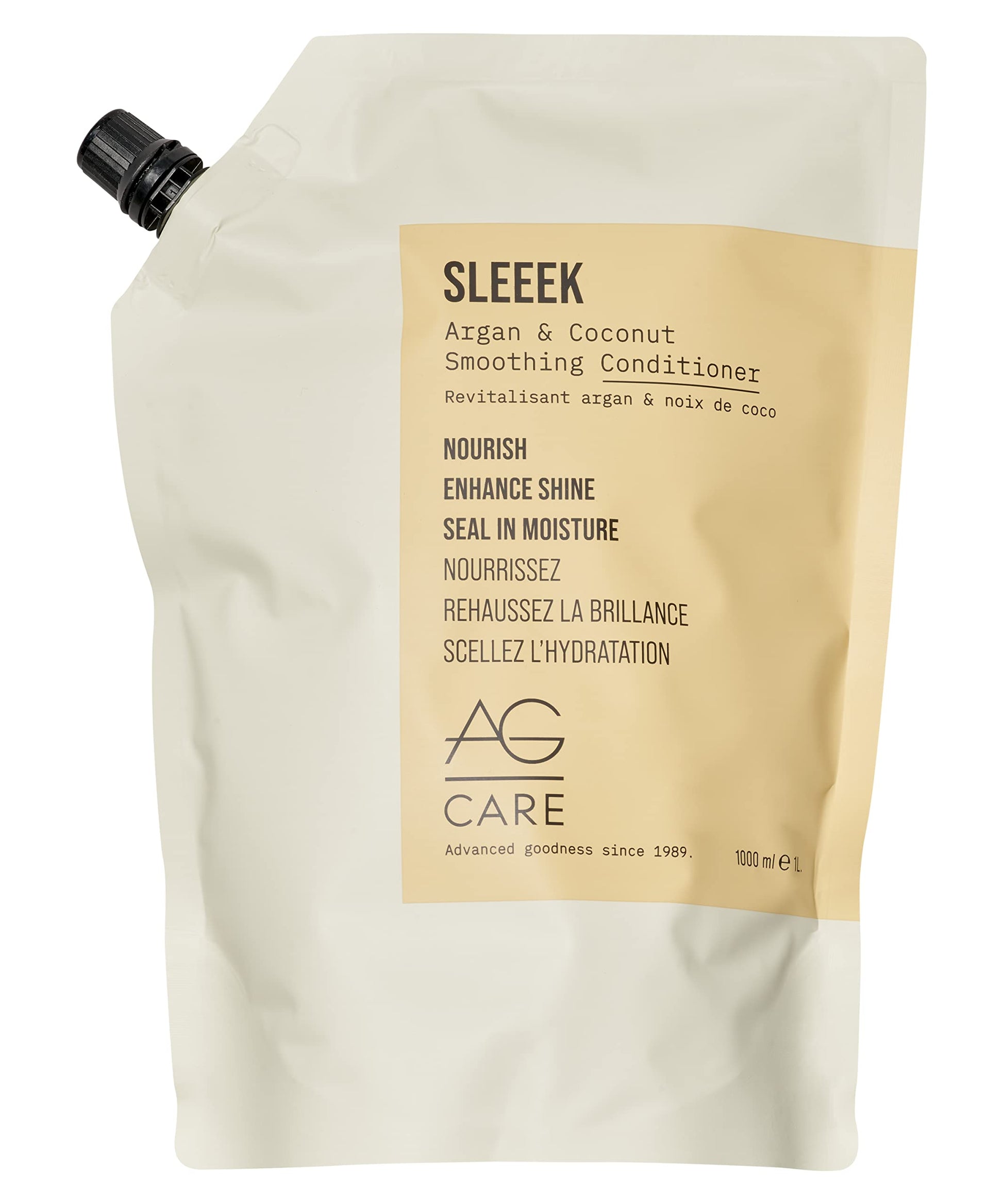 Light Gray AG Care Sleeek Argan & Coconut Conditioner, 33.8 Fl Oz