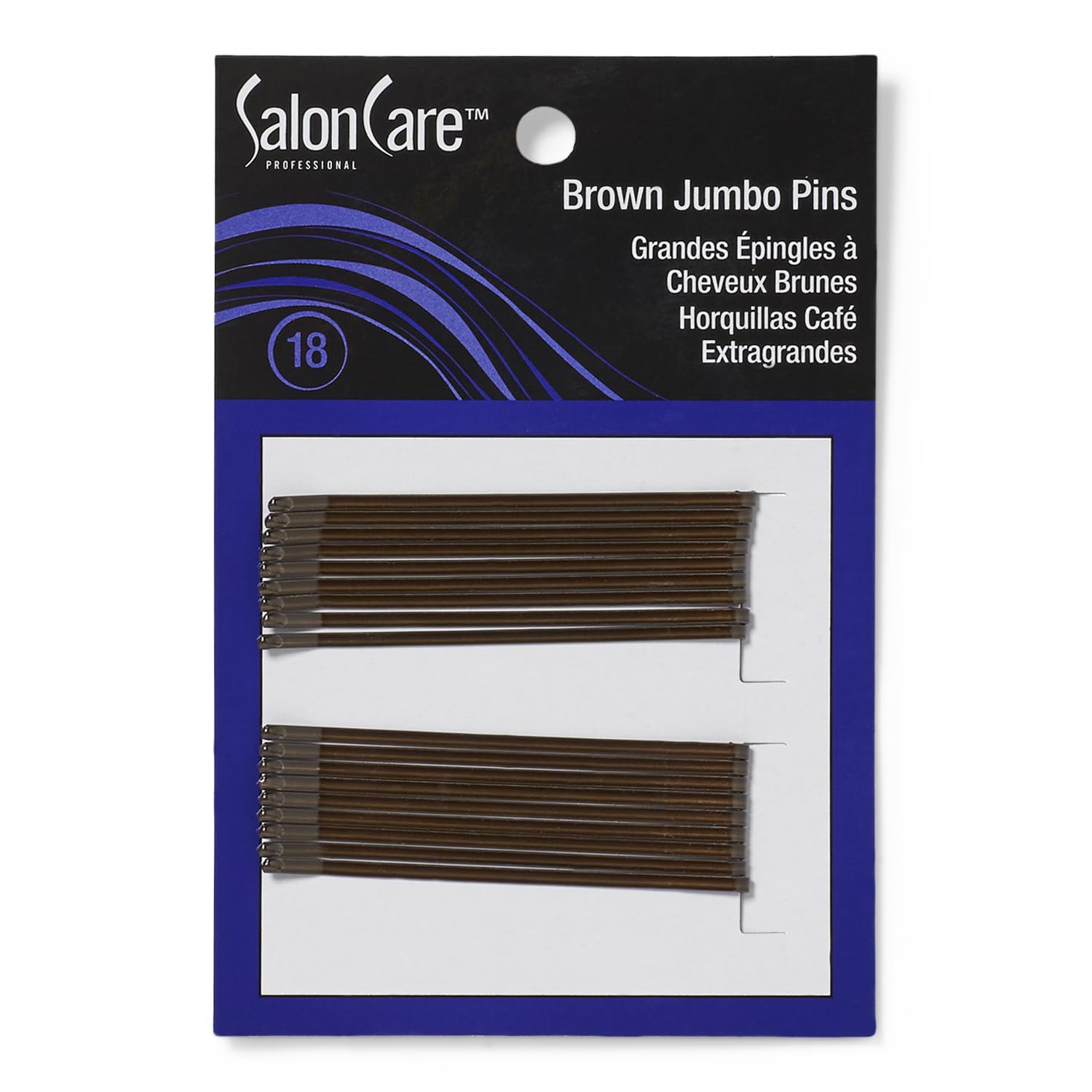 Black Salon Care Brown Professional Jumbo Pins Brown