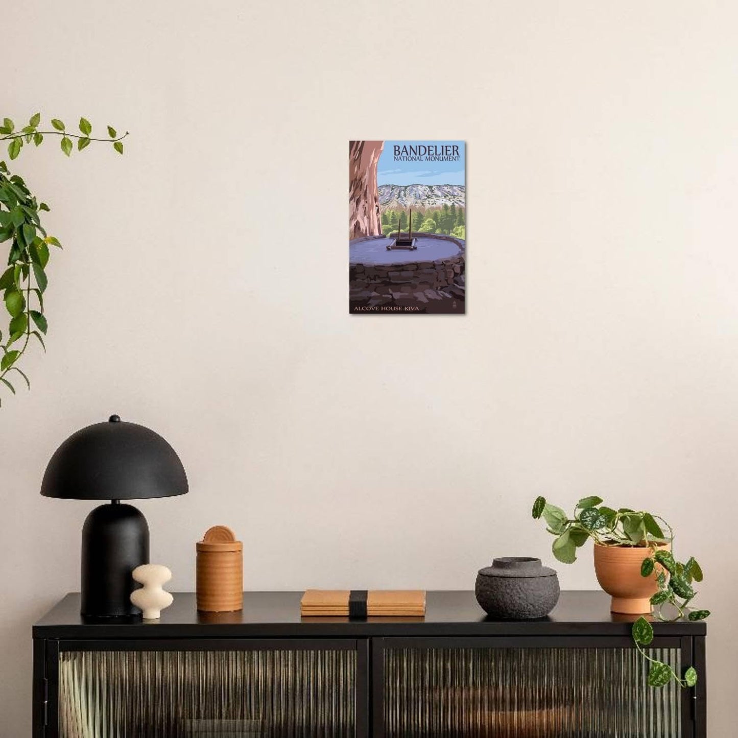 Light Gray ART.COM Wall Art Print Bandelier National Monument, New Mexico - Alcove House Kiva by Lantern Press, 16" x 24"