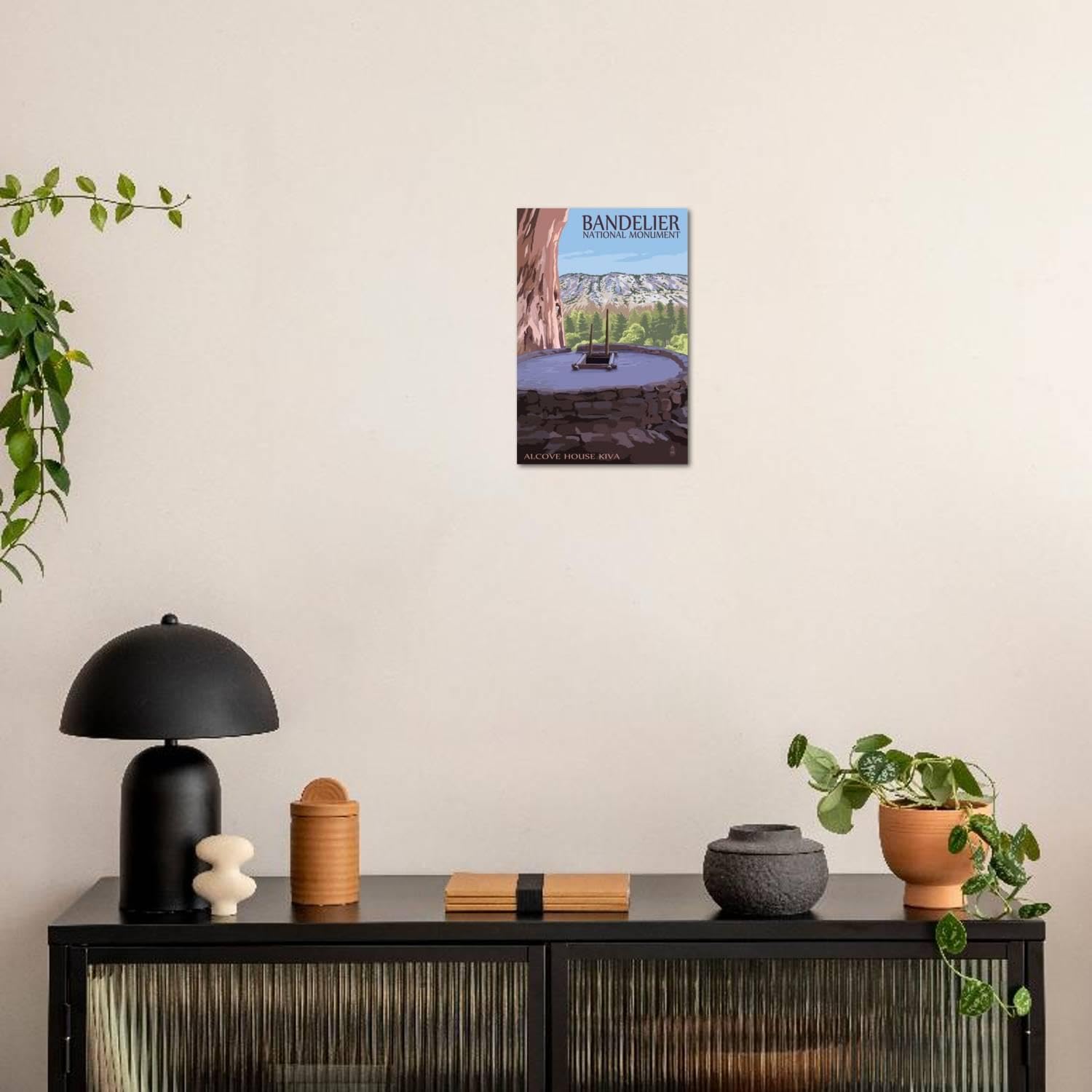 Light Gray ART.COM Wall Art Print Bandelier National Monument, New Mexico - Alcove House Kiva by Lantern Press, 16" x 24"