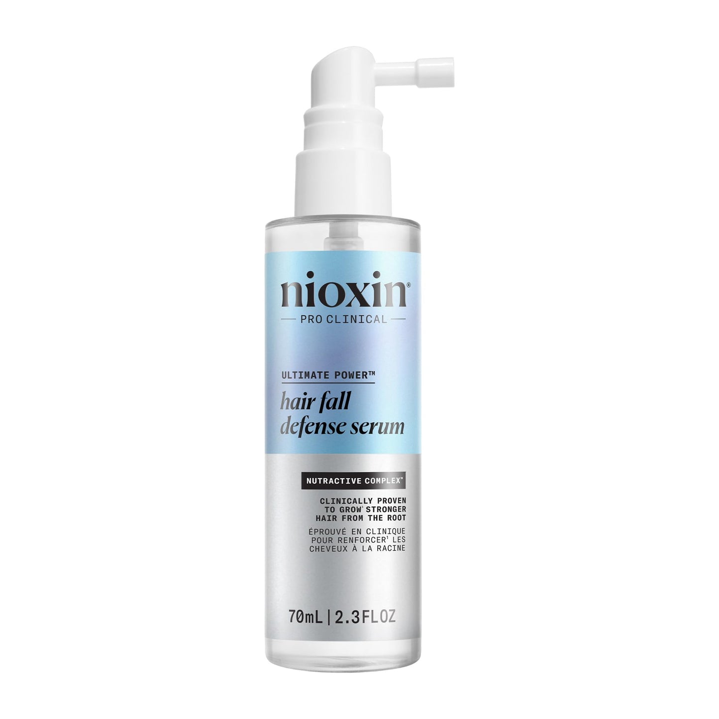 White Smoke Nioxin Hair Fall Defense Intensive Daily Leave-In Hair Treatment | With Niacinamide, Caffeine, Lauric Acid, and Sandalore | For Thicker, Stronger Hair | 2.3 Fl Oz.