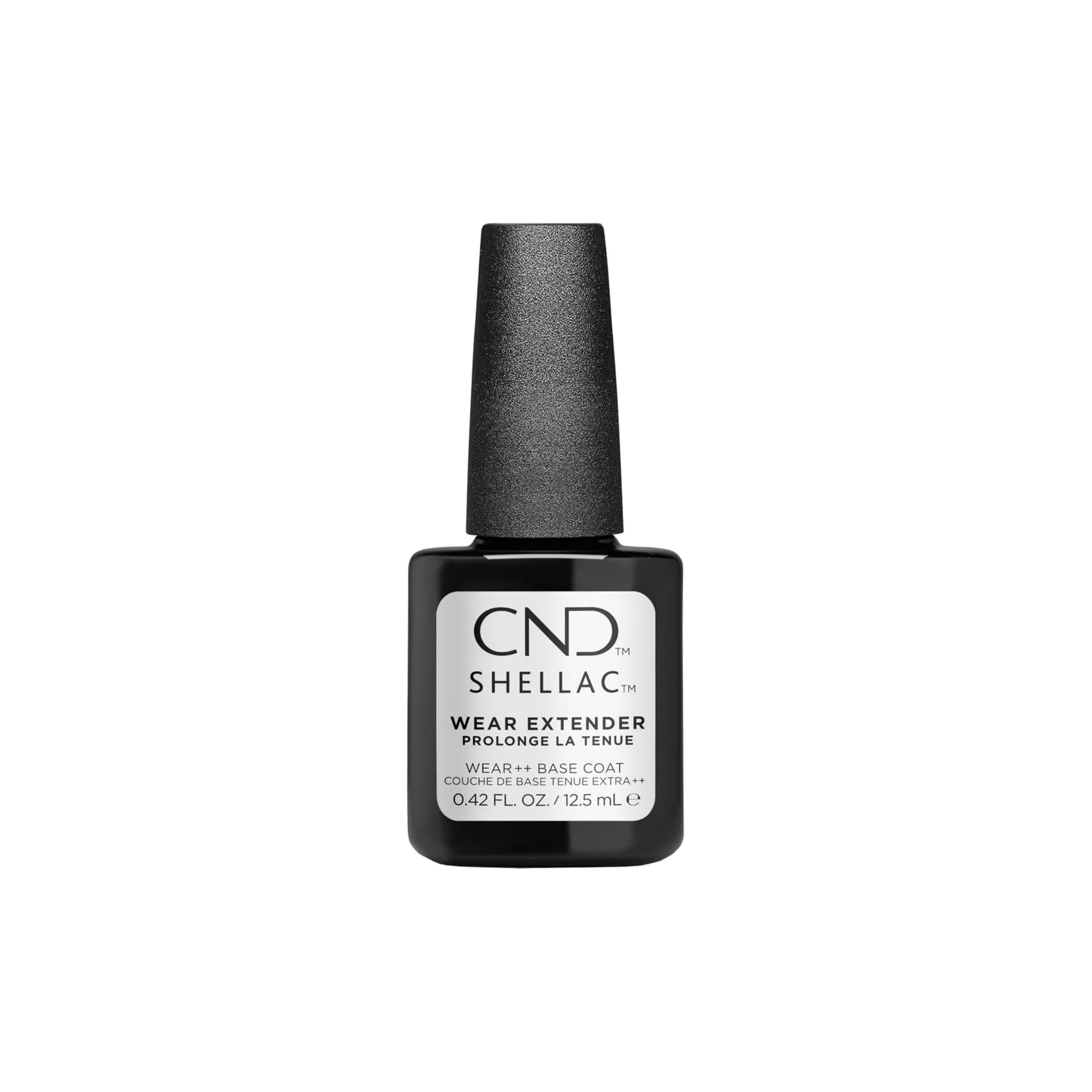 White Smoke CND Shellac Gel Nail Polish Wear Extended Base Coat, First Step Adhesive Layer for Longwear NailPaints with No Nail Damage, 0.42 fl oz