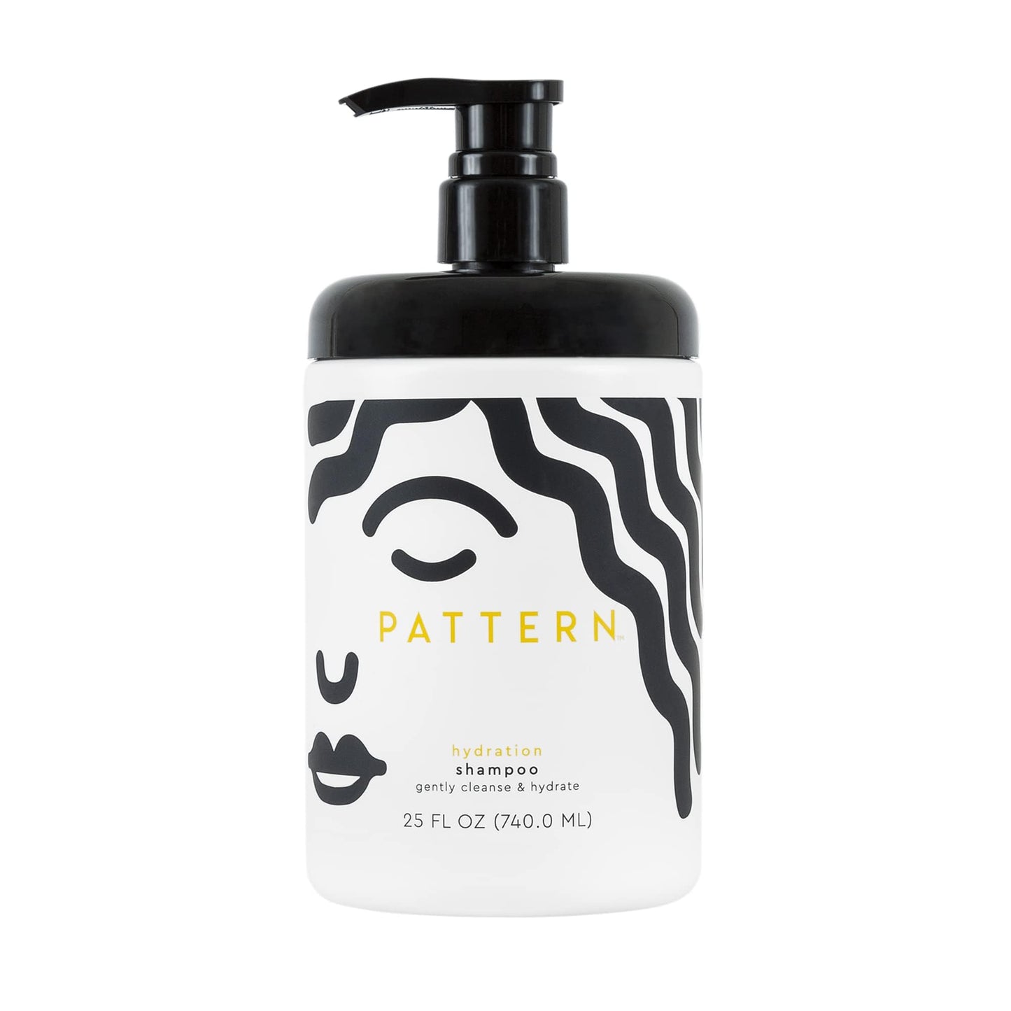 White Smoke PATTERN Beauty by Tracee Ellis Ross Hydration Shampoo w Honey, Aloe Vera, Biotin and Tea Tree Leaf Oil for Curly Hair 3a-4c, 25 Fl Oz
