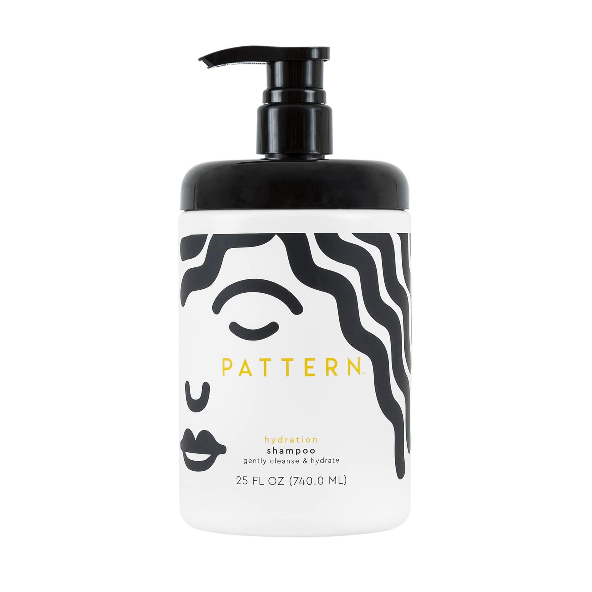 White Smoke PATTERN Beauty by Tracee Ellis Ross Hydration Shampoo w Honey, Aloe Vera, Biotin and Tea Tree Leaf Oil for Curly Hair 3a-4c, 25 Fl Oz