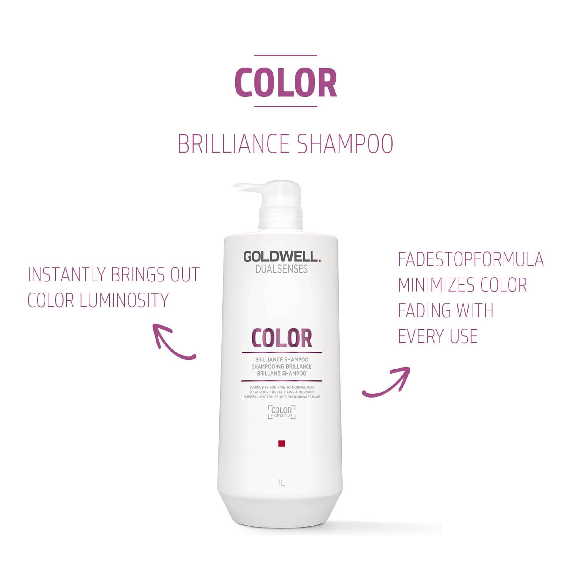 White Smoke Goldwell Dualsenses Color Brilliance Shampoo 1L