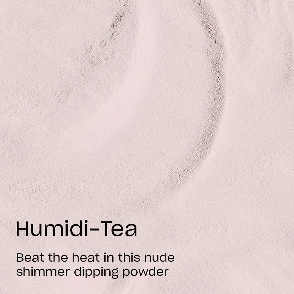 Light Gray OPI Powder Perfection Humidi-Tea | Opaque Soft Pink Shimmer Nail Dipping Powder | Acrylic Alternative