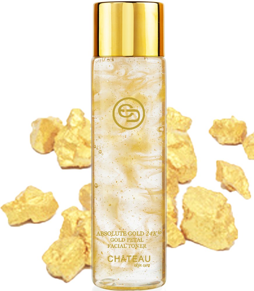 White Smoke Absolute Gold 24K Gold Petal Facial Toner - 24 Karat Gold/Collagen. for All Skin Types. 3.33 Fl.oz - 100 ml.