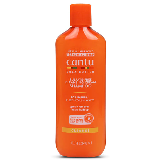 Chocolate Cantu Sulfate-Free Cleansing Cream Shampoo with Shea Butter for Natural Hair, 13.5 oz