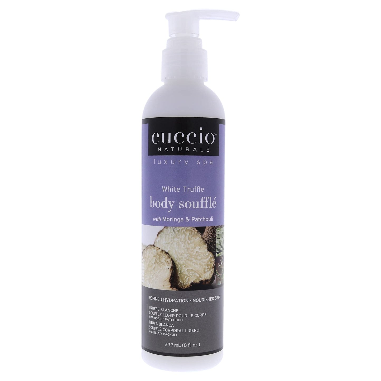 White Smoke Cuccio Naturale White Truffle Body Soufflé - Smoothing, Nourishing Body Treatment For Long Lasting Hydration and Dry Skin Relief - Lightweight, Non-Greasy Formula - Natural and Cruelty Free - 8 oz