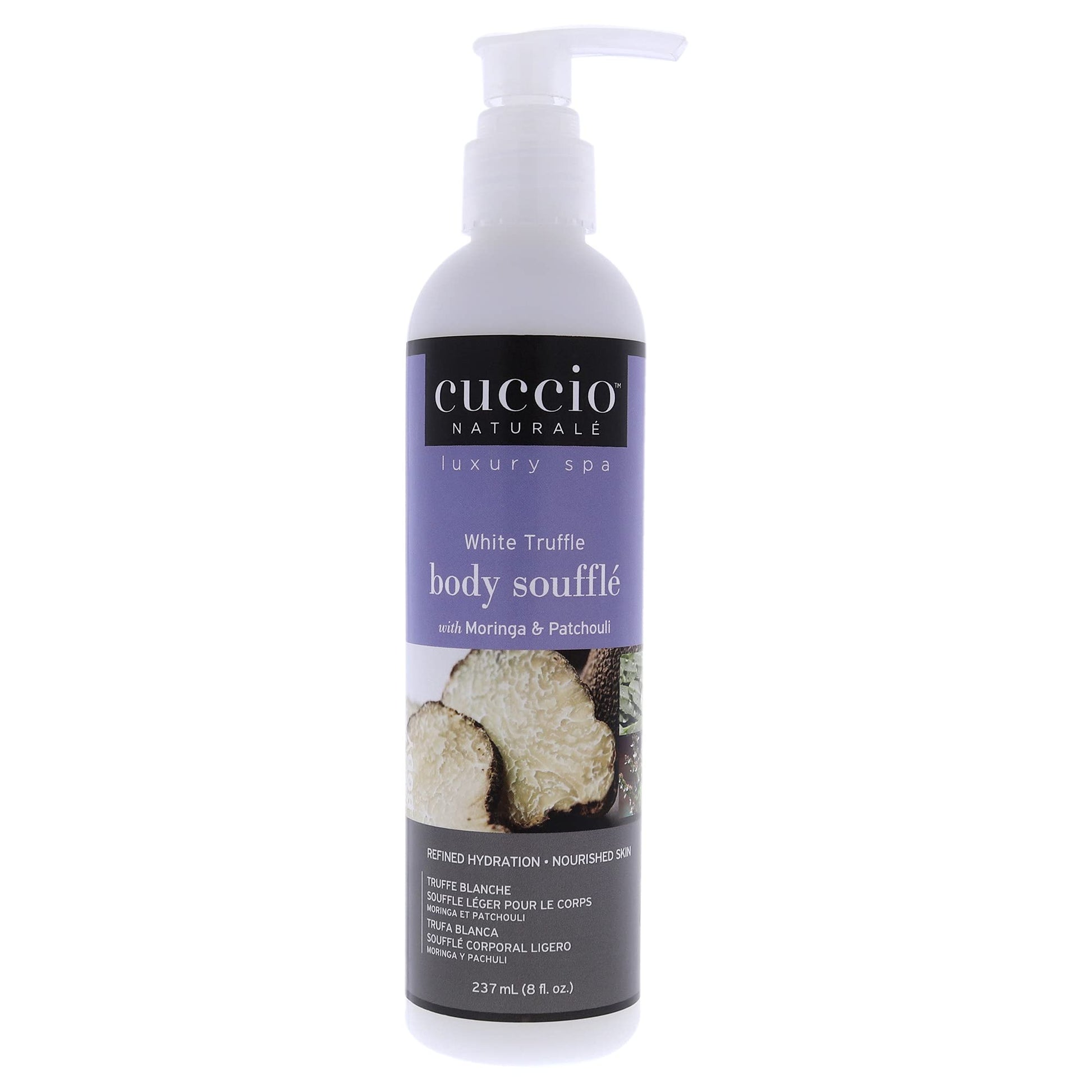 White Smoke Cuccio Naturale White Truffle Body Soufflé - Smoothing, Nourishing Body Treatment For Long Lasting Hydration and Dry Skin Relief - Lightweight, Non-Greasy Formula - Natural and Cruelty Free - 8 oz