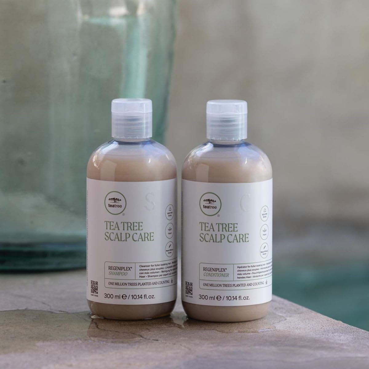 Light Slate Gray Tea Tree Scalp Care Regeniplex Conditioner, Thickens + Strengthens, For Thinning Hair, 10.14 fl. oz.
