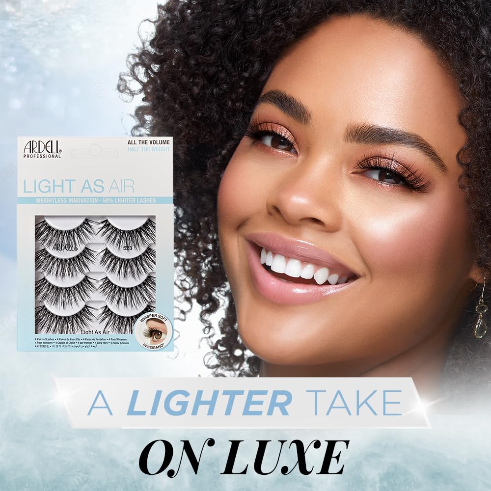 Lavender Ardell Light As Air 523 Lashes, 4 Pairs in a Pack