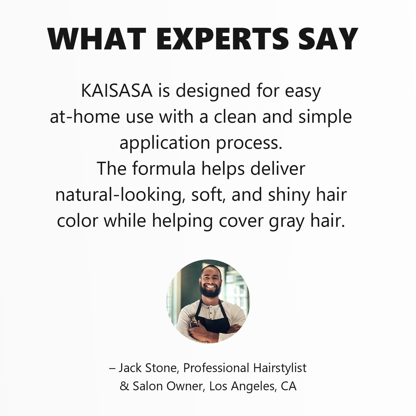 White Smoke KAISASA Black Hair Dye Shampoo 3 in 1 for Gray Hair, Hair Color Shampoo for Women Men Grey Hair Coverage 500ml (Black)
