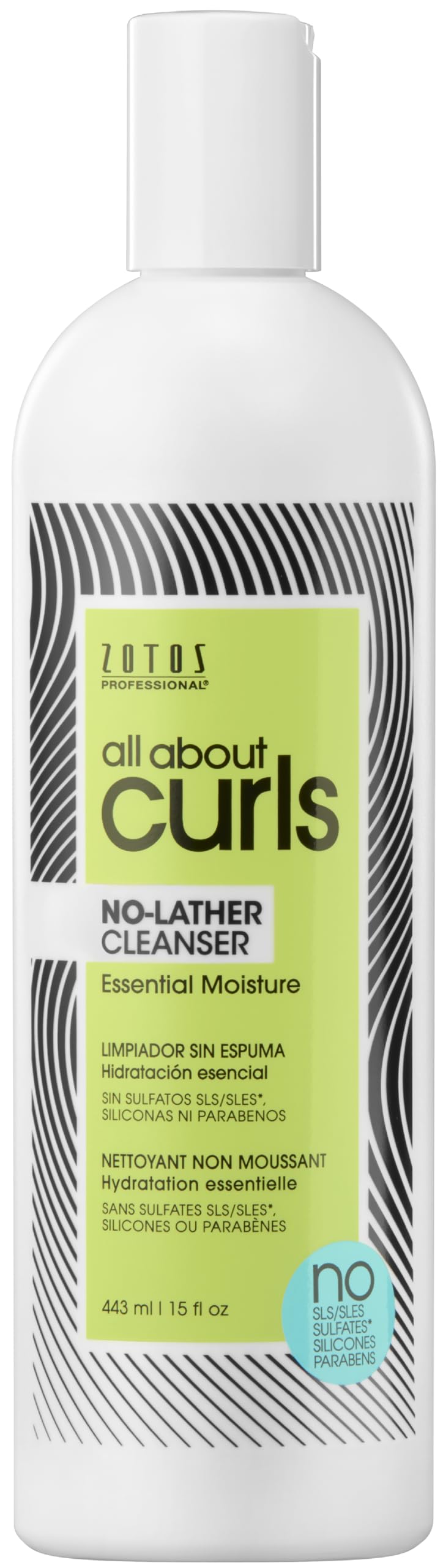 White Smoke ALL ABOUT CURLS No-Lather Cleanser Shampoo | Essential Moisture | Gentle Cleansing | Suds-Free | All Curly Hair Types | Vegan & Cruelty Free | Sulfate Free | 15 Fl Oz