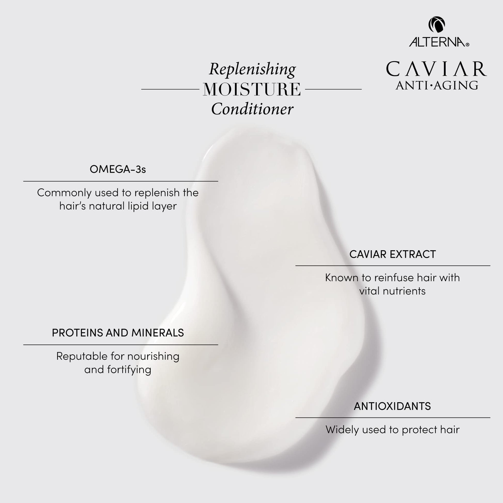 Lavender Alterna Caviar Anti-Aging Replenishing Moisture Conditioner, 8.5 Fl Oz (Pack of 1