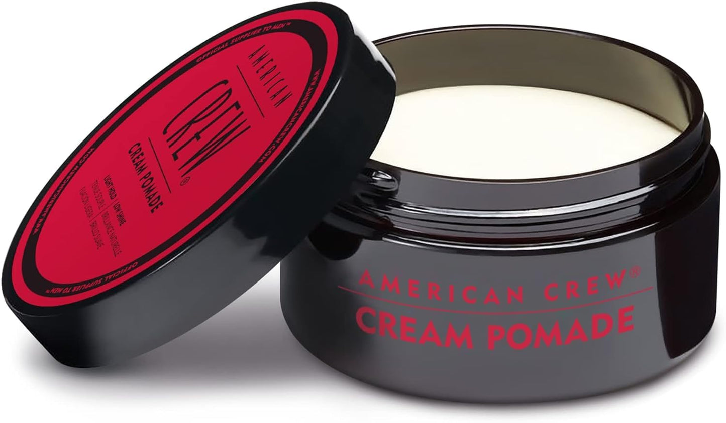 White Smoke American Crew Men's Hair Pomade (OLD VERSION), Like Hair Gel with Light Hold & Low Shine, 3 Oz (Pack of 1)