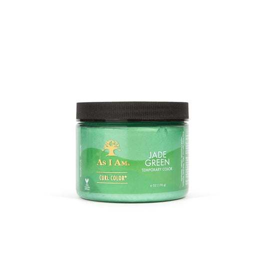 Dark Sea Green As I Am Curl Color - Jade Green - 6 ounce - Color & Curling Gel - Temporary Color - Medium Hold - Vegan & Cruelty Free