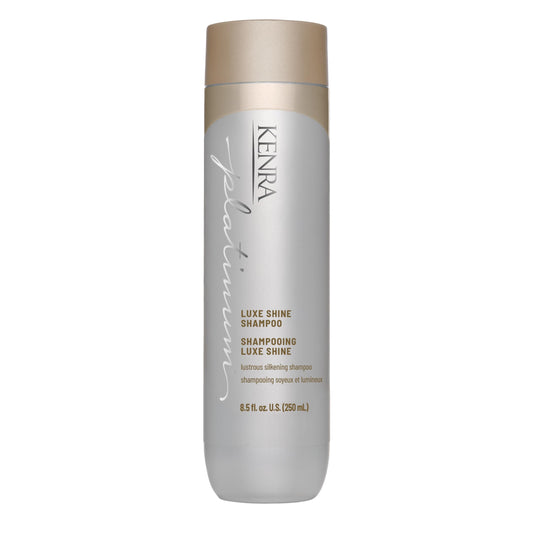 Dark Gray Kenra Platinum Luxe Shine Shampoo | High Shine | Smoothing Shampoo for Frizzy Hair | For Dull Hair | Sulfate Free | Color Safe 33.8oz