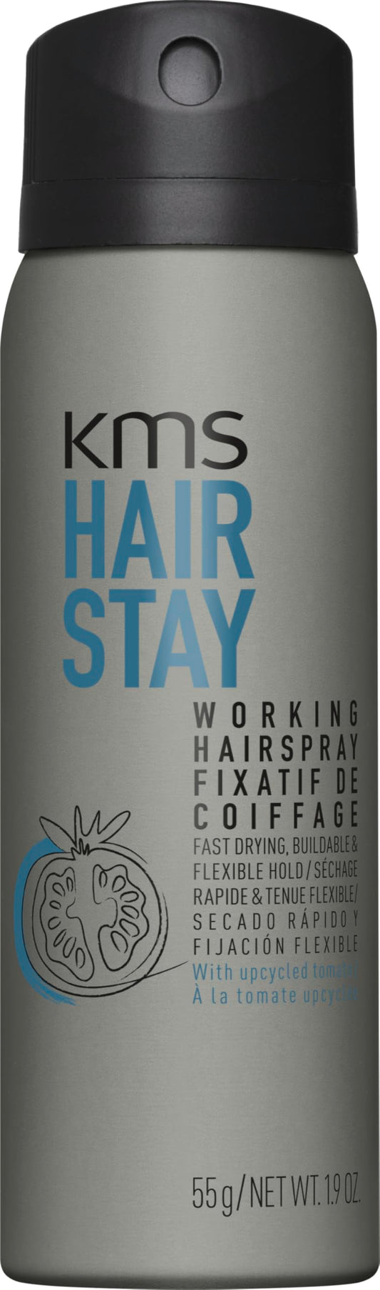 Dim Gray HairStay Working Hairspray, Lasting Buildable Hold, 75ml