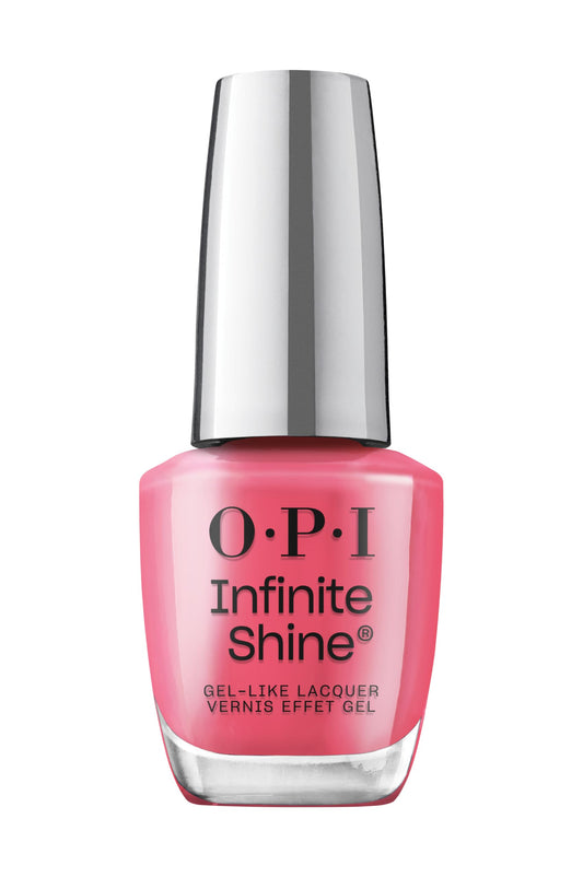 White Smoke OPI Infinite Shine Strawberry Margarita | Opaque Bright Pink Crème Long Wear Gel Like Nail Polish | Vegan, Long Lasting, Streak Free