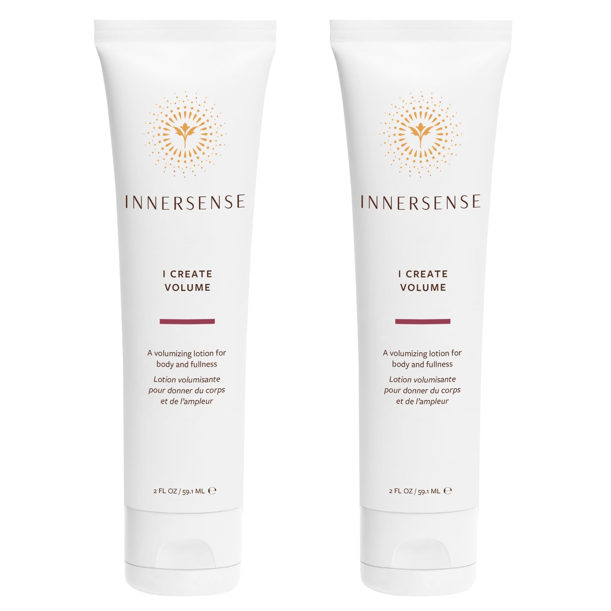 White Smoke INNERSENSE Organic Beauty - Natural I Create Volume Hair Volumizing Lotion | Style Retention, Shine | Non-Toxic, Cruelty-Free, Clean Haircare (2 Pack - 2 fl oz | 59.1 mL Each)