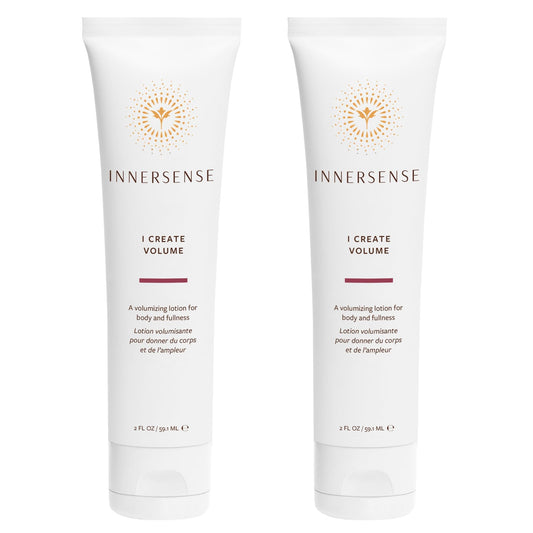 White Smoke INNERSENSE Organic Beauty - Natural I Create Volume Hair Volumizing Lotion | Style Retention, Shine | Non-Toxic, Cruelty-Free, Clean Haircare (2 Pack - 2 fl oz | 59.1 mL Each)