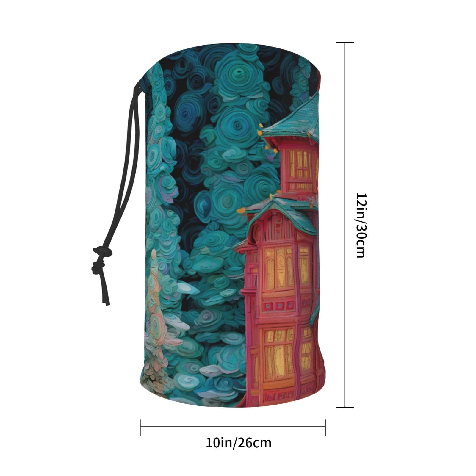 White Smoke JZMTY Neck Warmer for Winter Fashion Unique Enchanted Alcove Print Windproof Scarf to Keep Warm Soft and Comfort