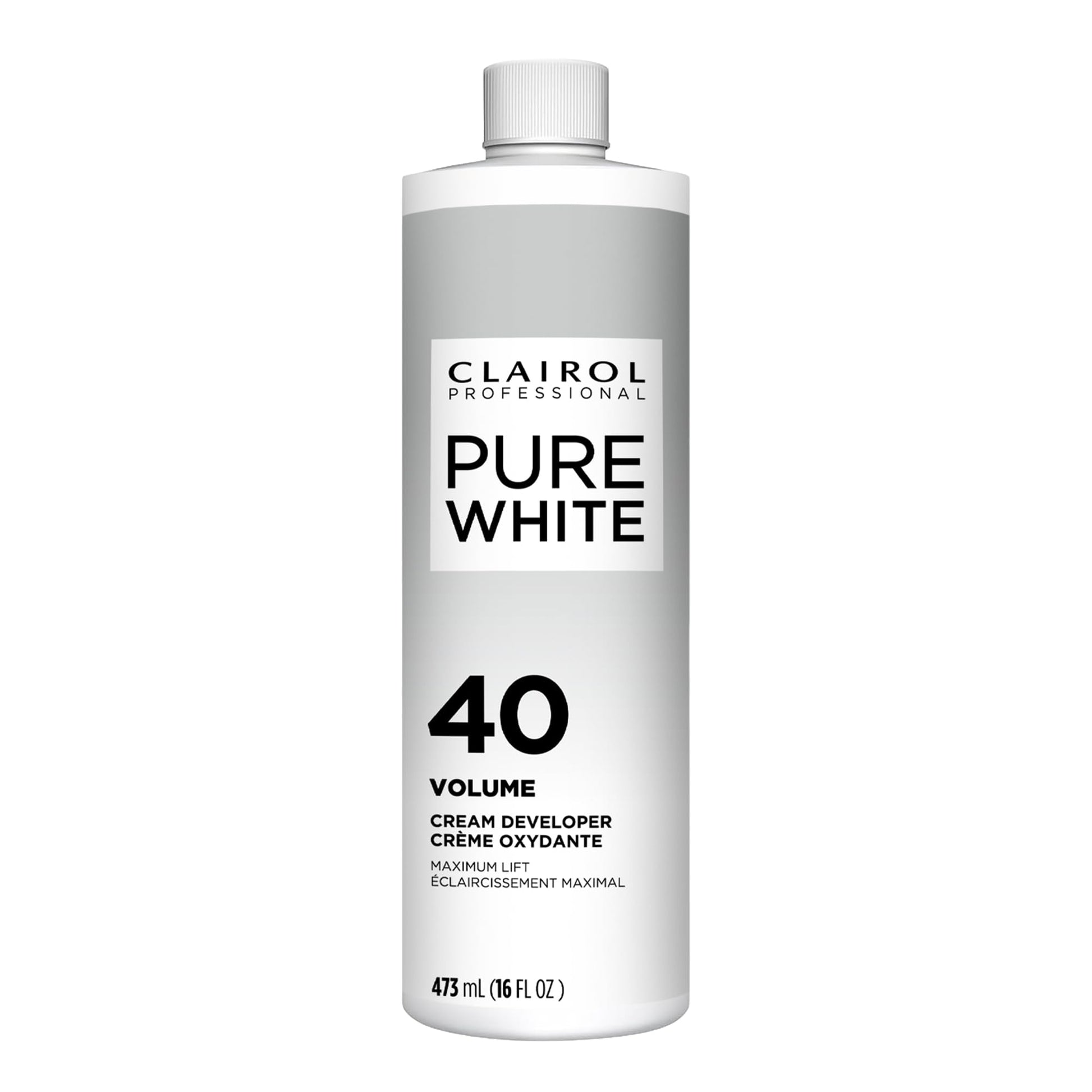 White Smoke Clairol Professional Pure White 40 volume Crème Developer, 16 oz