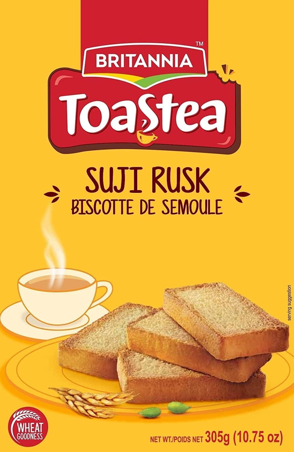 Gold BRITANNIA Toastea Suji Rusk 10.75oz (305g) - (Pack of 6)