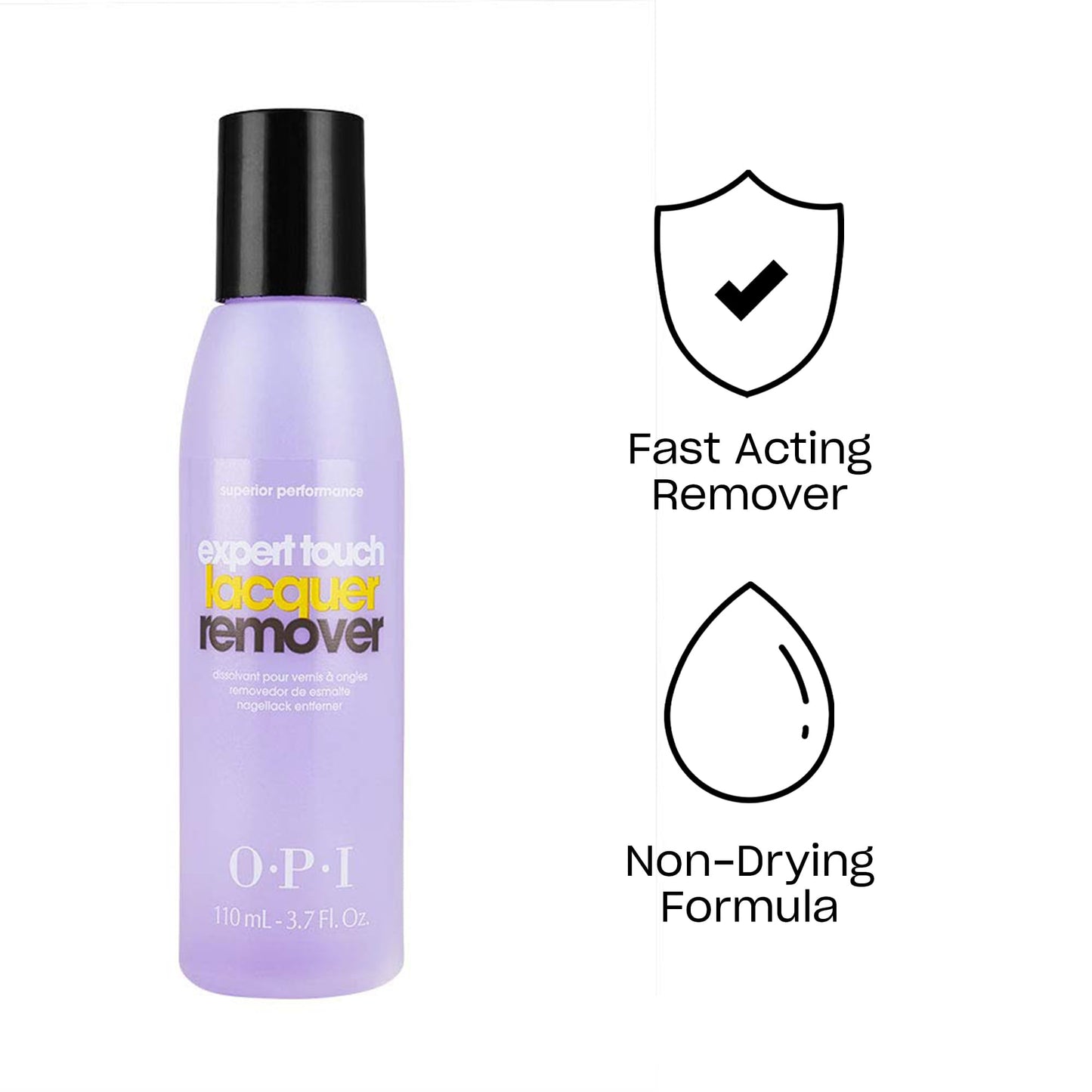 White Smoke OPI Expert Touch Lacquer Remover | Acetone Nail Polish Remover | Superior Performance | Fast & Non-Drying Formula | 3.7 fl oz