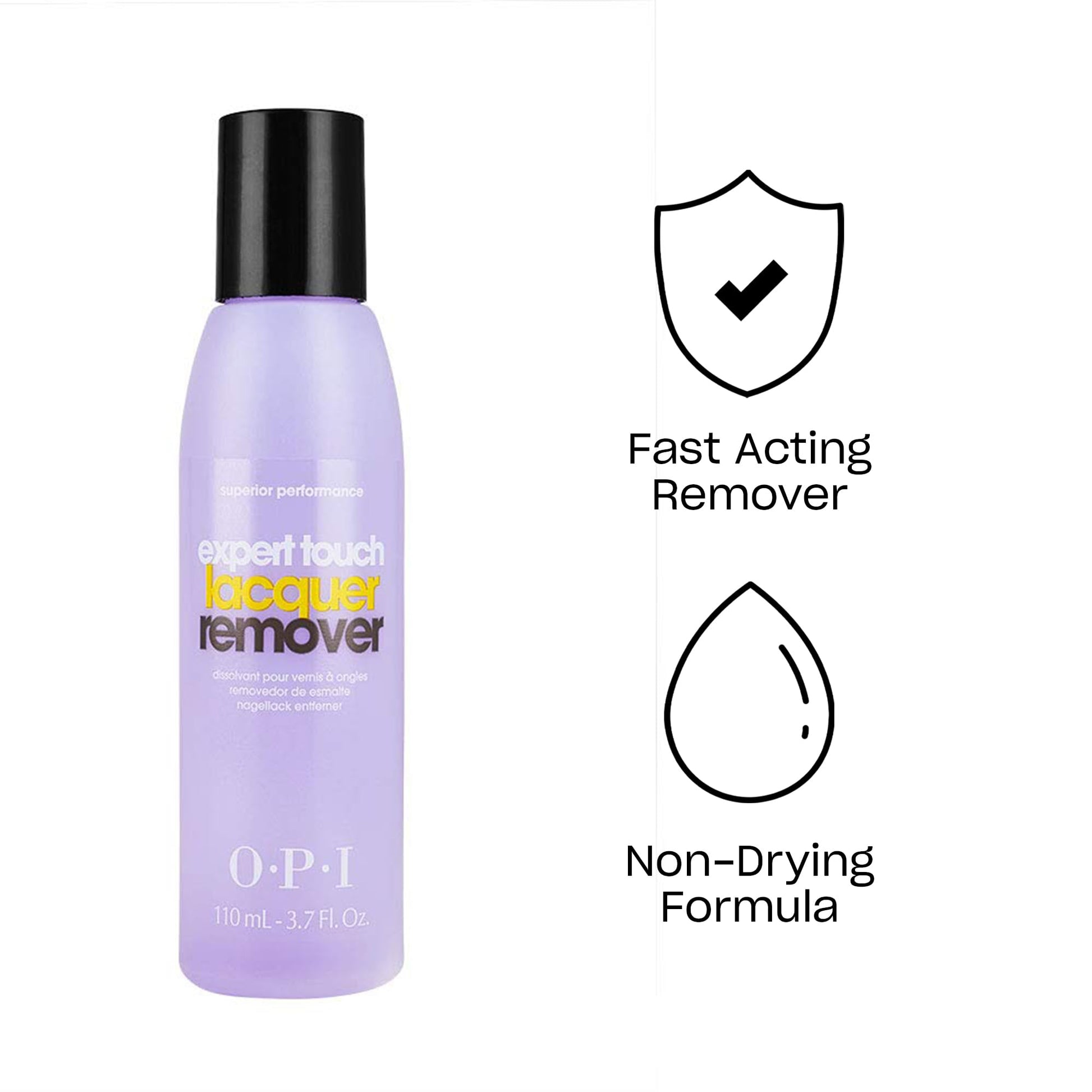 White Smoke OPI Expert Touch Lacquer Remover | Acetone Nail Polish Remover | Superior Performance | Fast & Non-Drying Formula | 3.7 fl oz