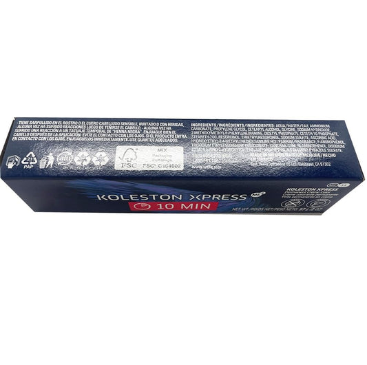 Light Slate Gray Koleston Xpress 7/1-7/A Medium Blonde Ash Permanent Hair Color | 10-Minute Gray Coverage and Goomee Scrunchie (Bundle)