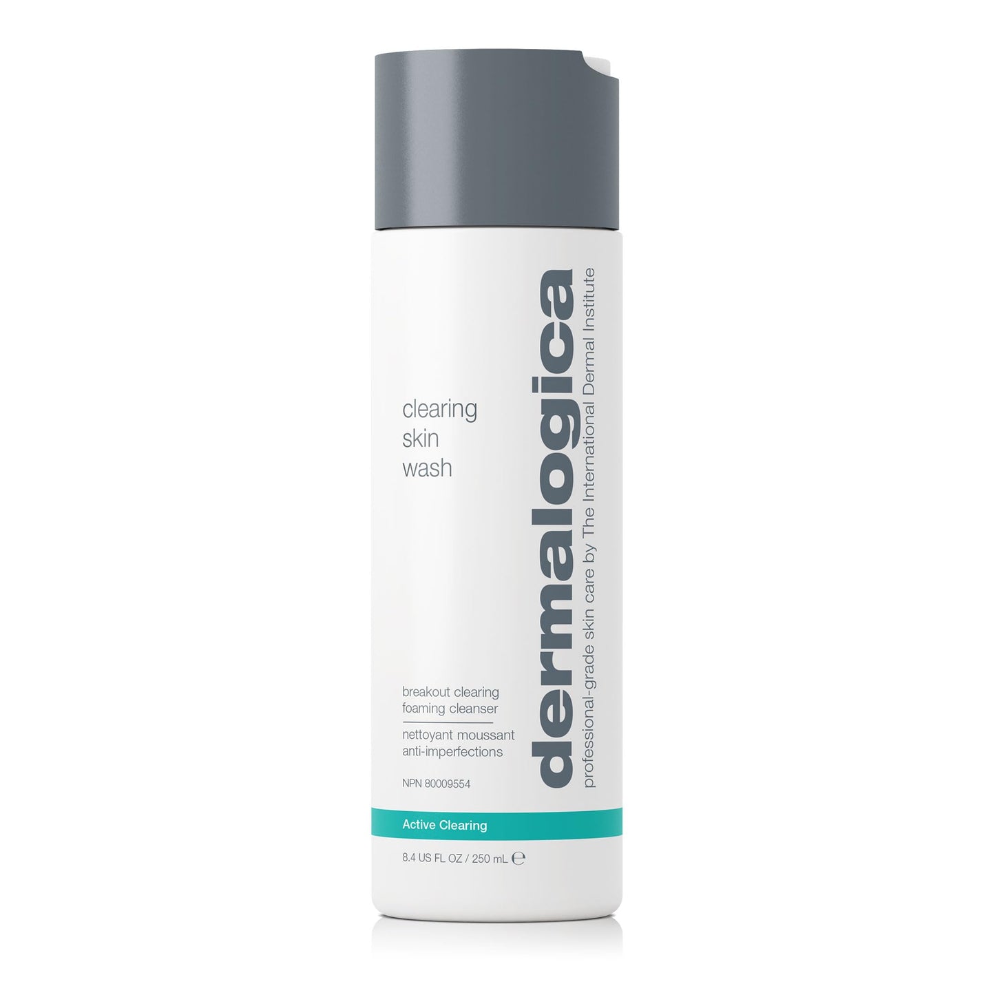 White Smoke Dermalogica Clearing Skin Wash (8.4 Fl Oz) Anti-Aging Acne Face Wash - Natural Breakout Clearing Foam with Salicylic Acid and Tea Tree Oil