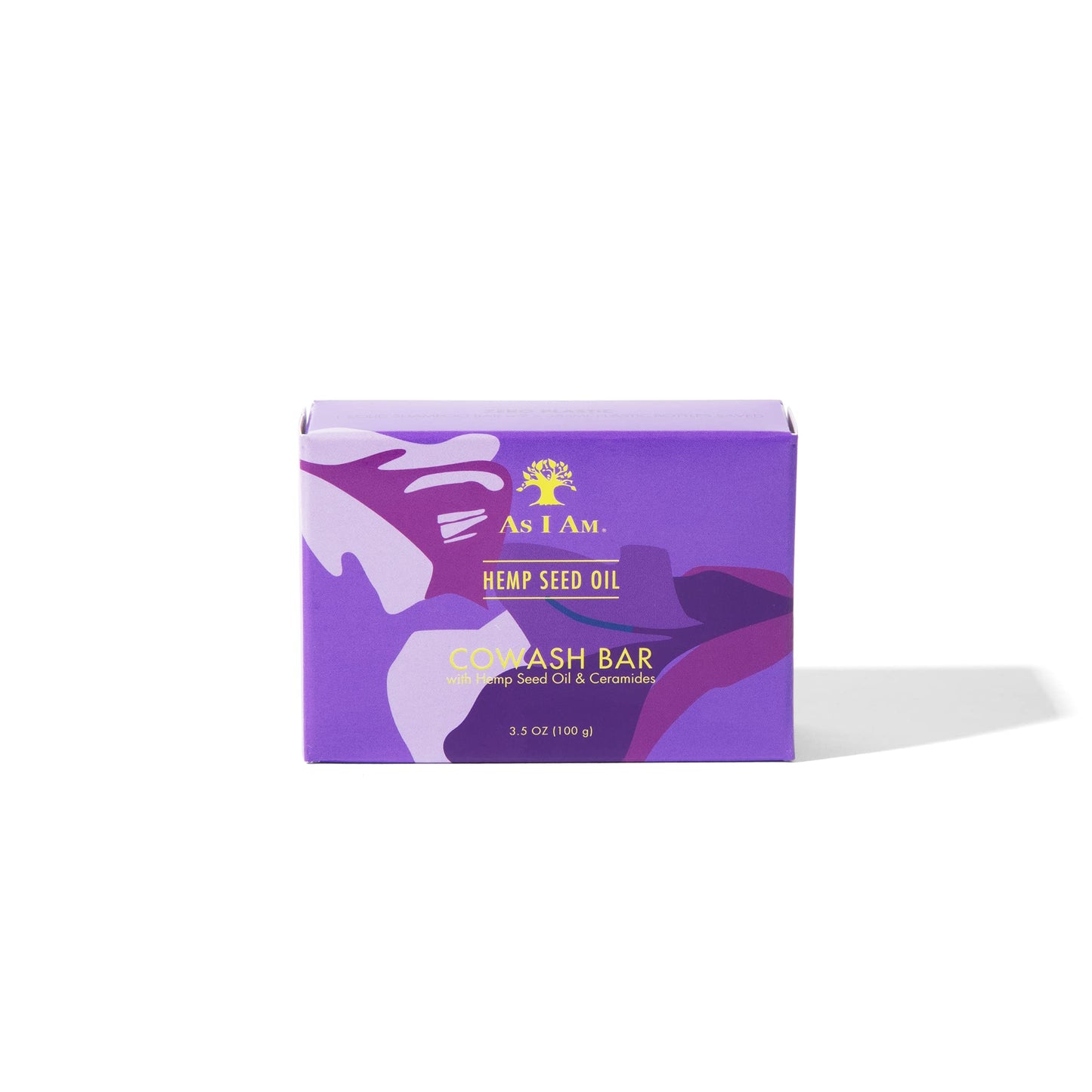 White Smoke As I Am Hemp Seed Oil Cowash Bar - 3.5 ounce - with Ceramides, Calendula, & Betaine