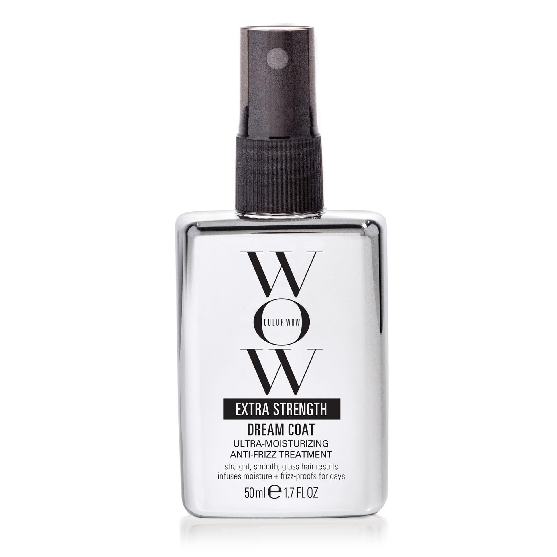 White Smoke COLOR WOW Extra Strength Dream Coat, 1.7 fl oz – Powerful, anti humidity treatment for extremely frizz prone hair, glassy smooth, straight + resistant styles up to 3-4 washes
