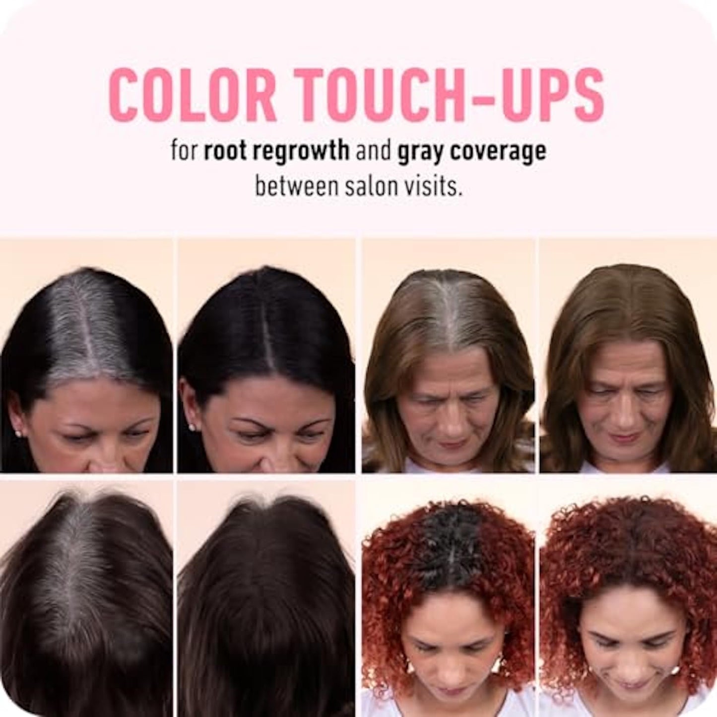 White Smoke BOLDIFY Hairline Powder - Water-Resistant Root Touch Up Hair Color for Gray Coverage - 24-Hour Stain-Proof, Mess-Free Hair Powder for Thinning Hair - Ash Brown