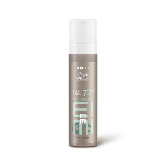 White Smoke Wella Professionals EIMI Nutricurls Soft Twirl | 72H Anti-Frizz Foam | Add Volume, Light Control & Defines Waves | 6.7 Fl Oz