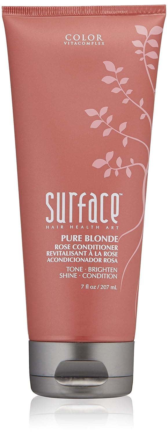 White Smoke Surface Hair - Pure Blonde Rose Conditioner -Tones, Brightens & Protects Hair - 7 fl oz
