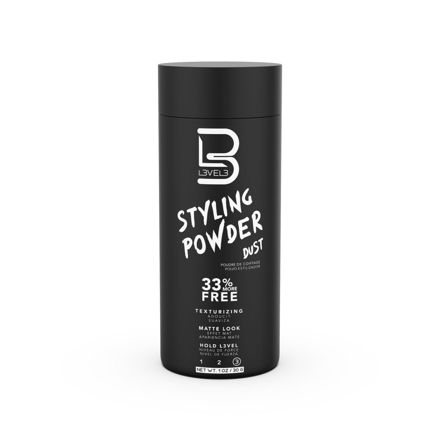 Dark Slate Gray L3 Level 3 Styling Powder - Natural Look Mens Powder - Easy to Apply with No Oil or Greasy Residue (Small - 30 Grams)