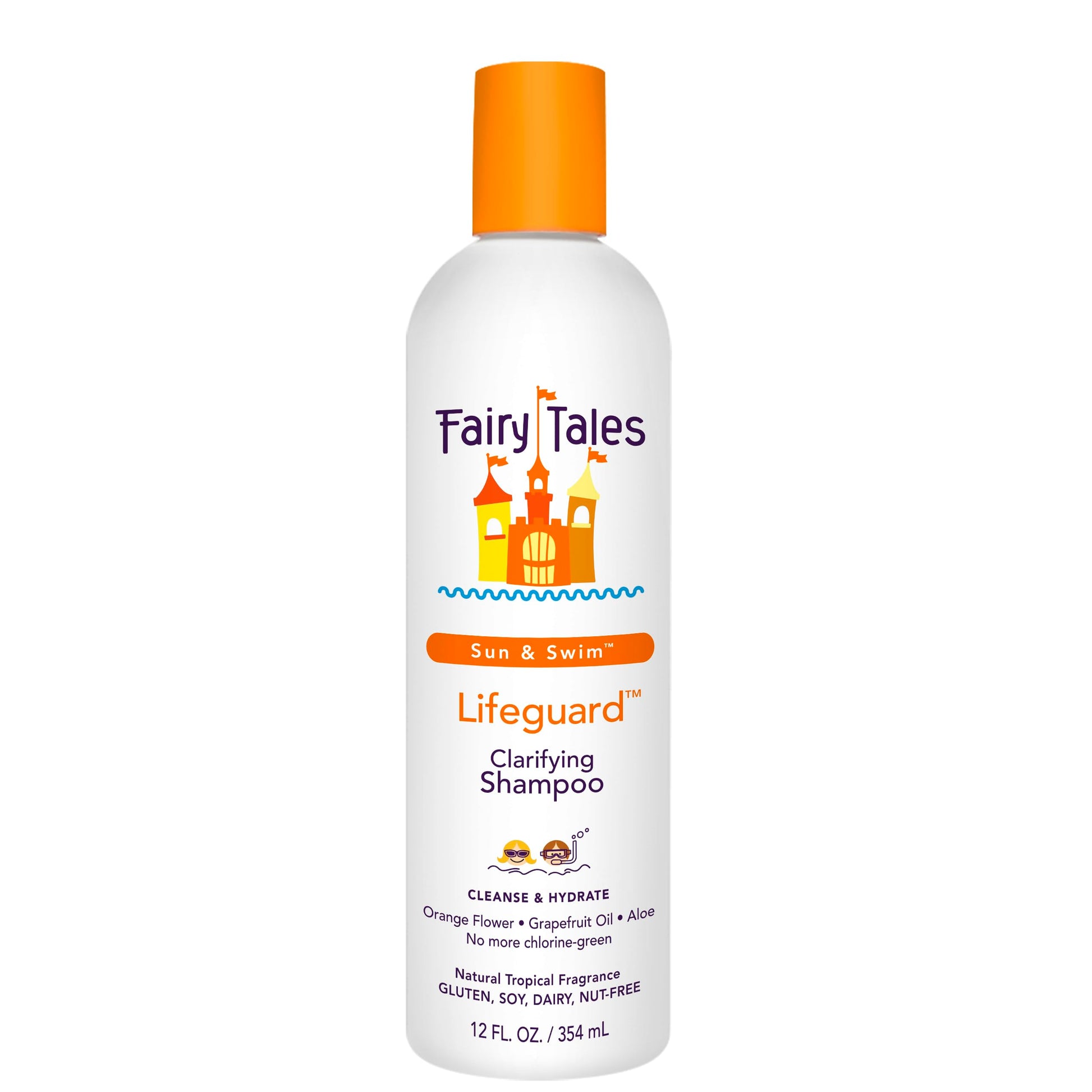 White Smoke Fairy Tales Swim Shampoo for Kids - 12 oz | Made with Natural Ingredients in the USA | Chlorine Removal Swimmer Shampoo for Kids | No Parabens, Sulfates, or Synthetic dyes